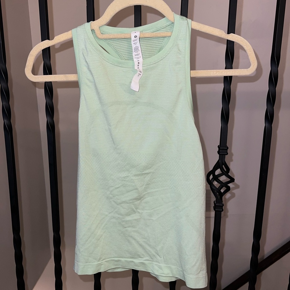 Lululemon Athletica Light Green Tank Top